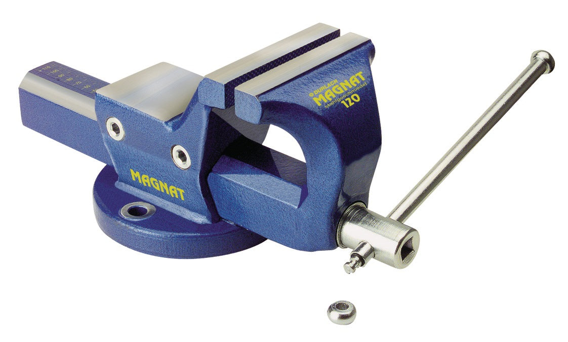 DURLACH Parallelschraubstock Magnat geschmiedet, Backenbreite 100 mm, Spannweite 125 mm