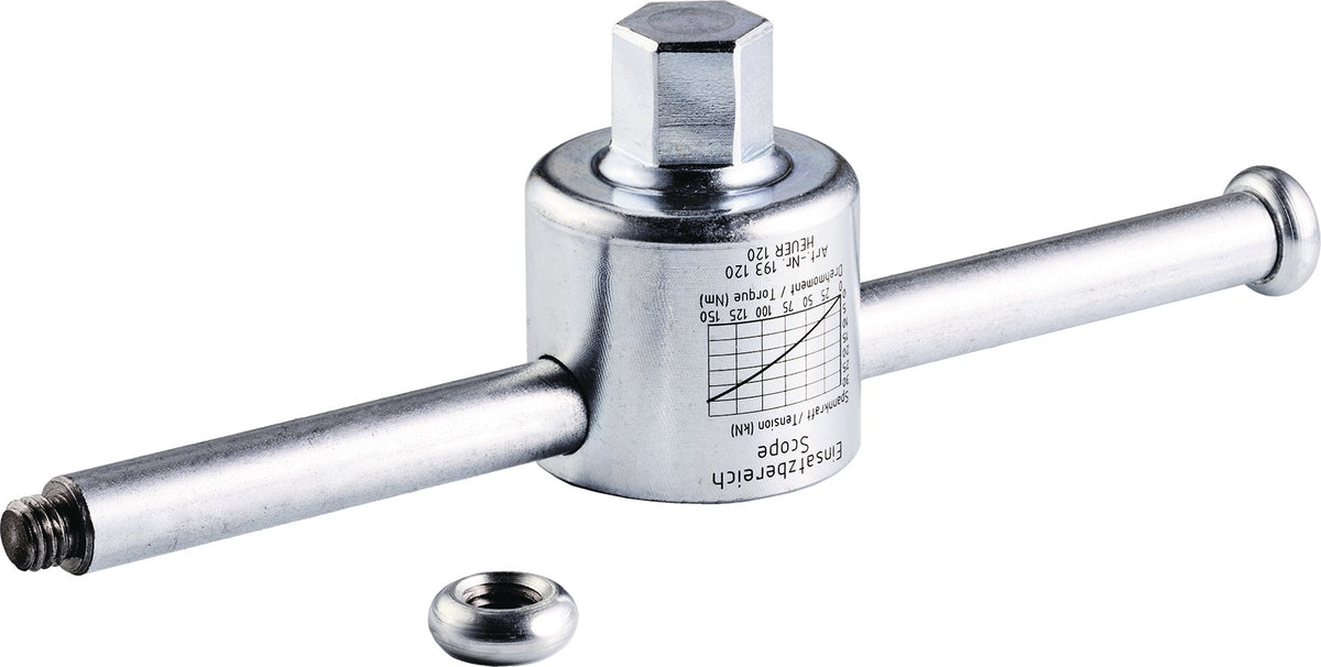 HEUER Sechskantaufsatz Backen-B. 120 mm – Stahl, gehärtet + verzinkt für Parallelschraubstock