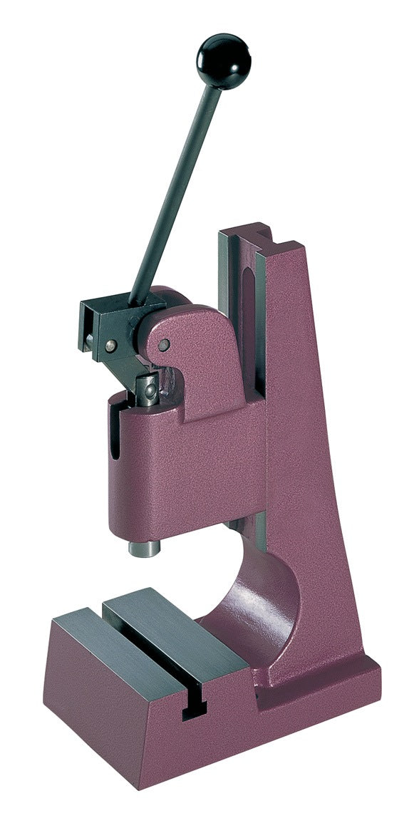 BERG & SCHMID Kniehebel-Handpresse HK 500 – 5 kN Druckkraft, 40 mm Hub, Arbeitshöhe 60–150 mm