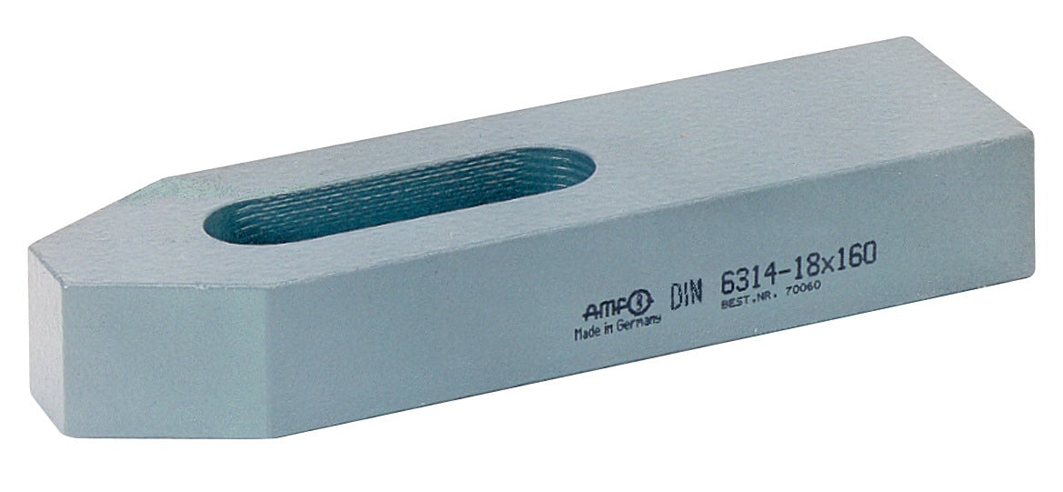 AMF Spanneisen DIN 6314 für T-Nut 36 mm, Länge 250 mm, Vergütungsstahl lackiert
