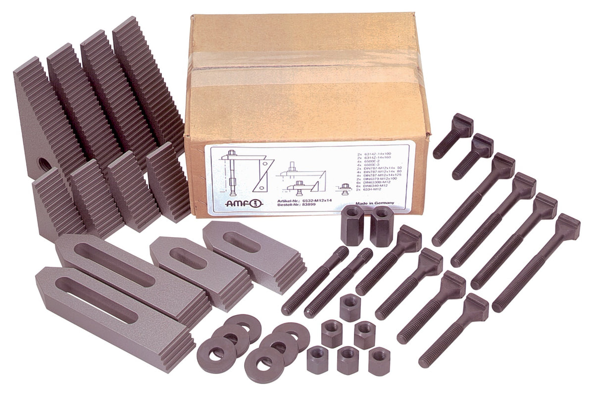 AMF Spannwerkzeugsortiment Nr. 6532, 38-teilig, M12 x 14 mm, für Werkzeugbau und Fertigung