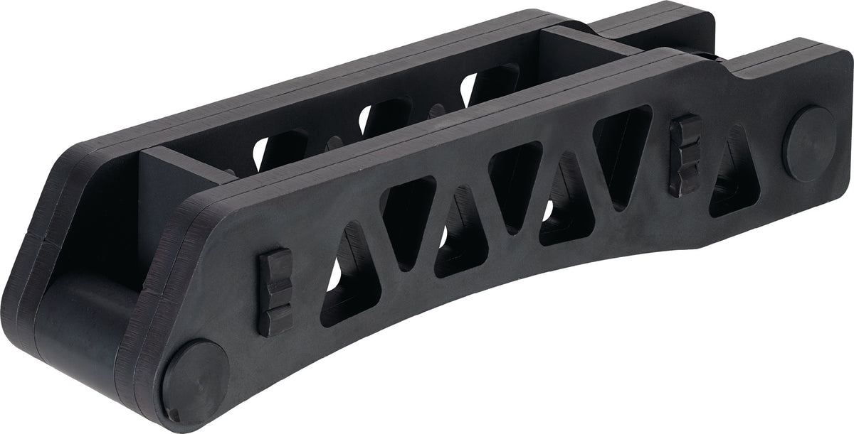AMF Spanneisen Nr. 6311 für T-Nut 20-28 mm, Länge 200 mm, leichte Bauweise, brünierter Vergütungsstahl