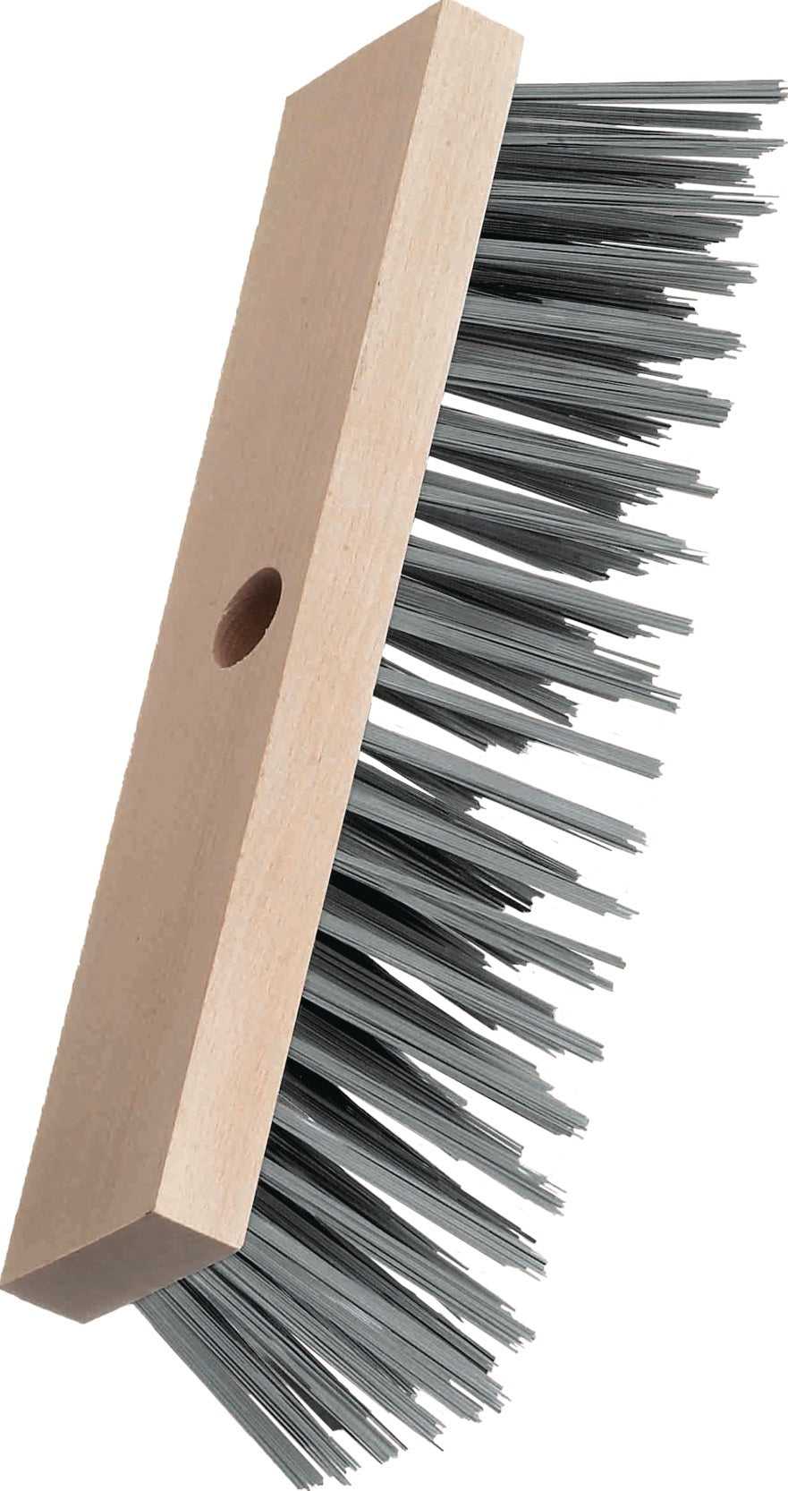 LESSMANN Drahtbesen 330 mm – 6-reihig, 0,5 mm Stahldraht, Besatzlänge 90 mm