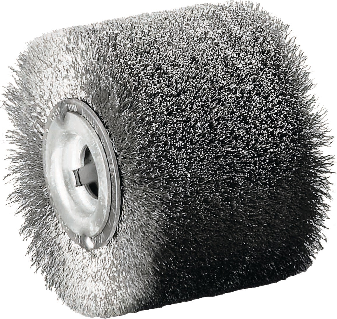 LESSMANN Satinierwalze VA-Stahldraht Ø100xB70mm 19,2mm – Polieren & Mattieren