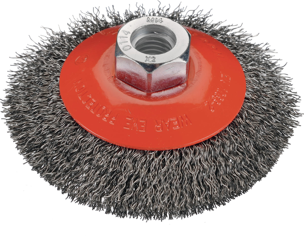 OSBORN Kegelbürste Ø100 mm, Drahtstärke 0,3 mm, Stahl, 12500 min-¹, M14