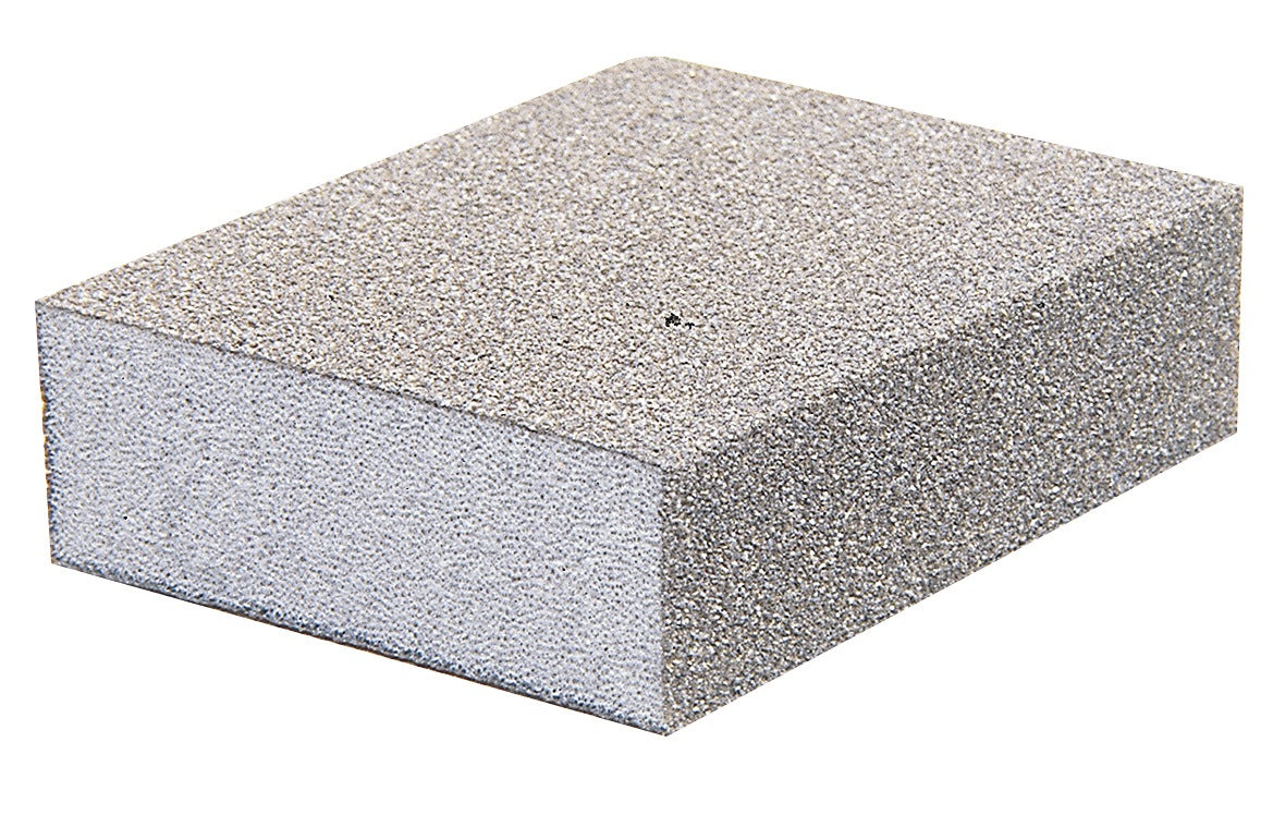 PROMAT Schleifschwamm 98x69mm K60 medium – vierseitig beschichtet für Holz, Lack, Metall