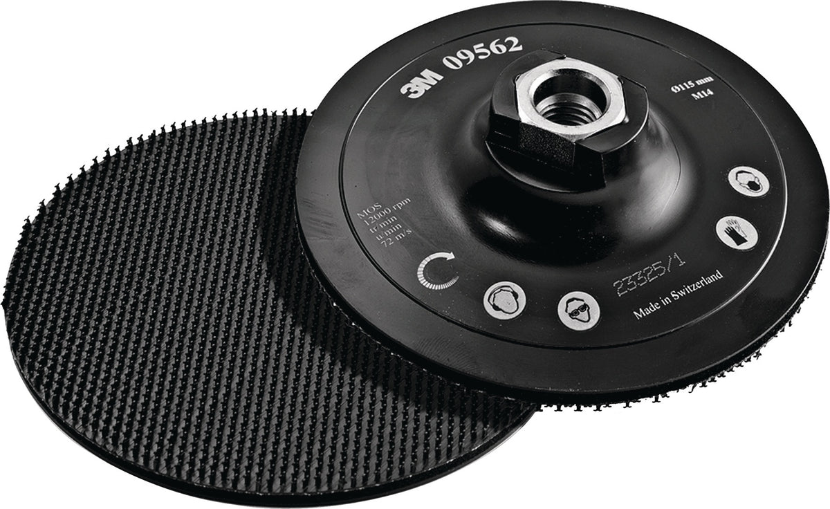 3M Stützteller Scotch-Brite DH-AC 115 mm M14 mit Zentrierung für Schleifvlies und Filzpolierscheiben
