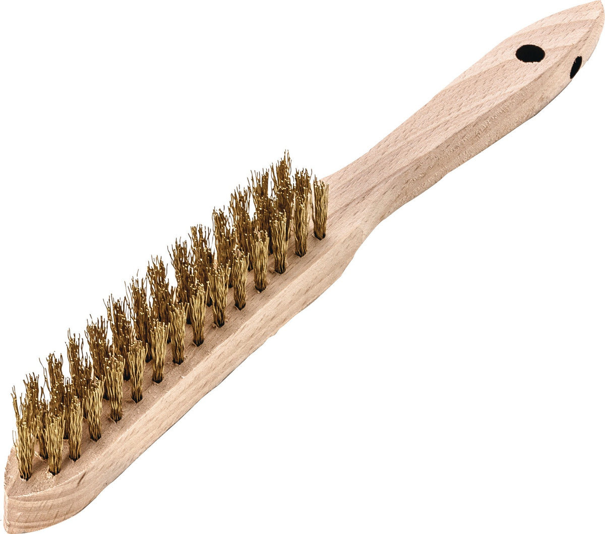 LESSMANN Handbürste 290 mm Messingdraht 0,35 mm – 2-reihig