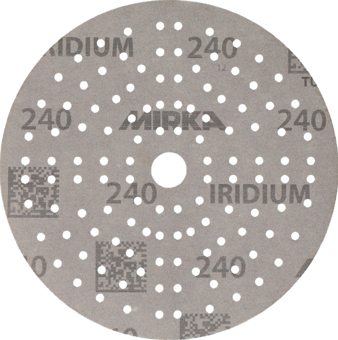MIRKA Haftschleifscheibe IRIDIUM Grip 121L 150 mm K80 für Holz, Metall, Lack, Kunststoff