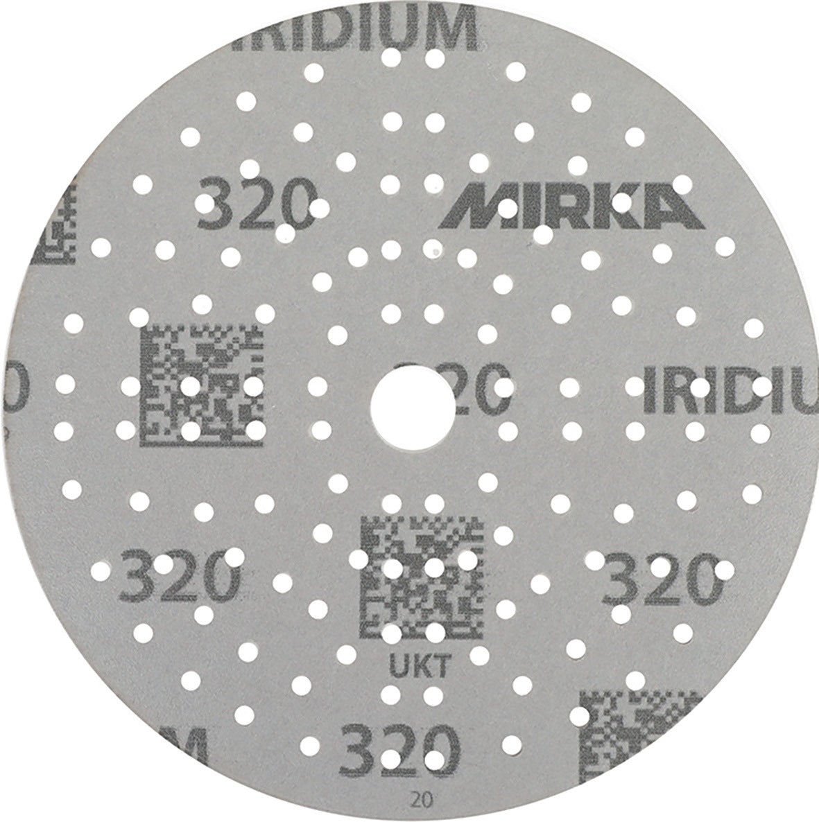 MIRKA Haftschleifscheibe IRIDIUM Grip 121L 150 mm K80 für Holz, Metall, Lack, Kunststoff