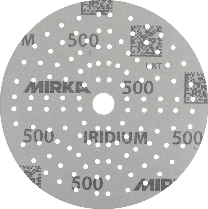 MIRKA Haftschleifscheibe IRIDIUM Grip 121L 150 mm K80 für Holz, Metall, Lack, Kunststoff