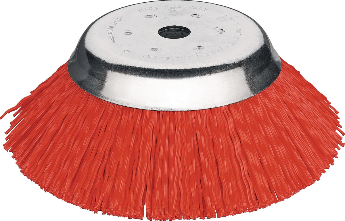 LESSMANN Rundbürste KBMK 165/180 mm, Bohrung 25,4/12 mm, PBT, 2,5 mm Drahtstärke