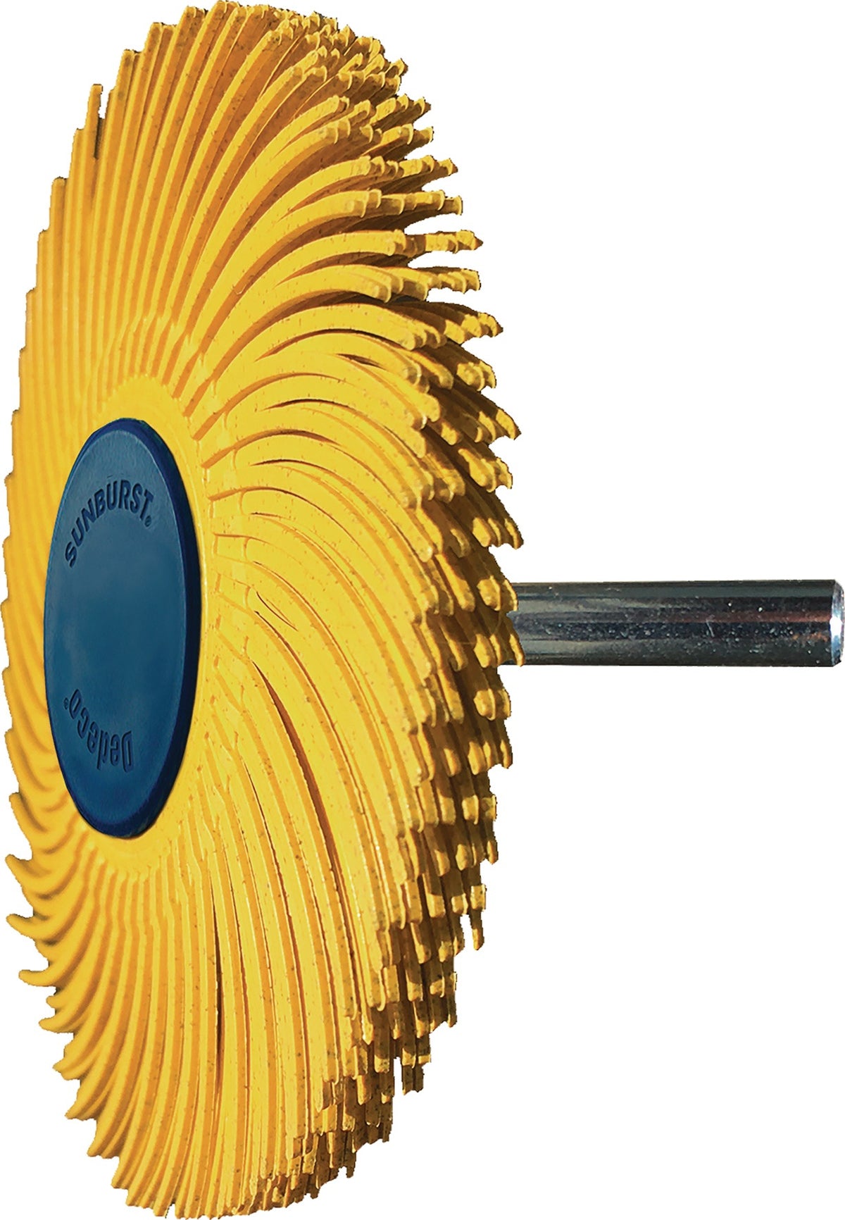 TYROLIT Radialbürstenscheibe Sunburst D.51mm K.80 Gelb – Flexibles Entgraten & Polieren