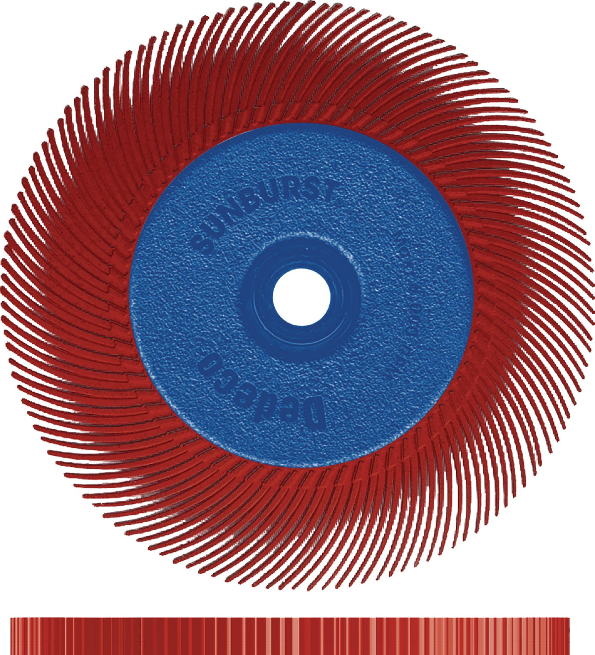 TYROLIT Radialbürste SUNBURST Ø152 mm – Alox/Korund Körnung 80 für Schleifbock