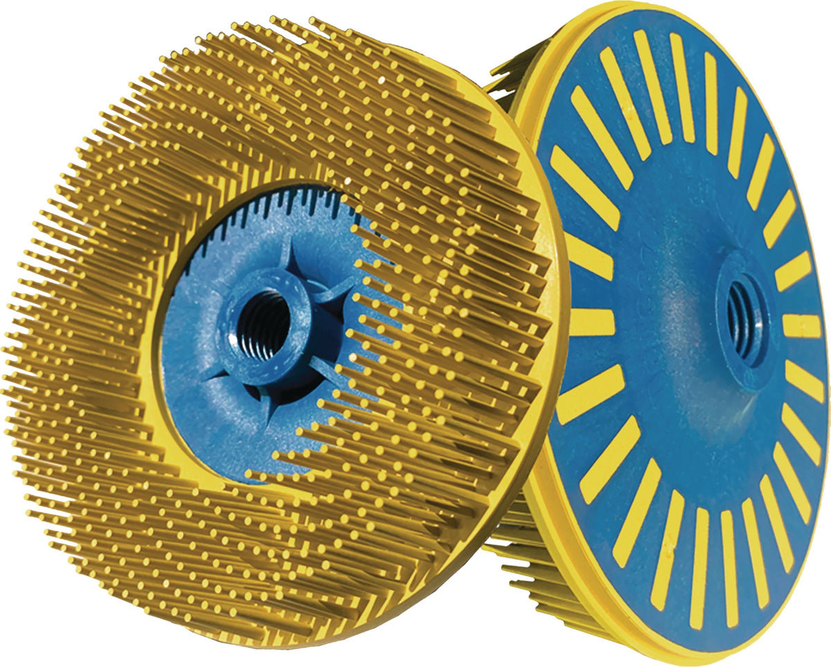 TYROLIT Rundbürste Sunburst Ø115 mm M14 Drahtstärke 1,25 mm Körnung 50 – 5 Stück