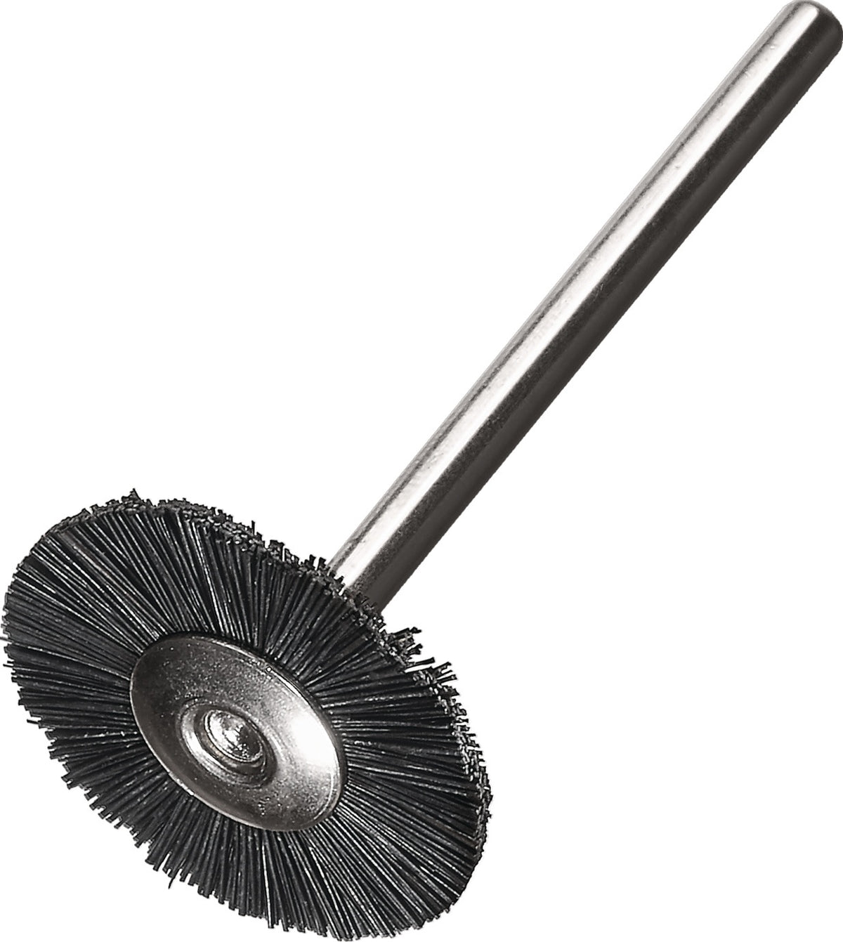 LESSMANN Minirundbürste SRB 26 x 6 mm Borsten Schaft-Ø 3 mm für Guss, INOX, Stahl, Aluminium