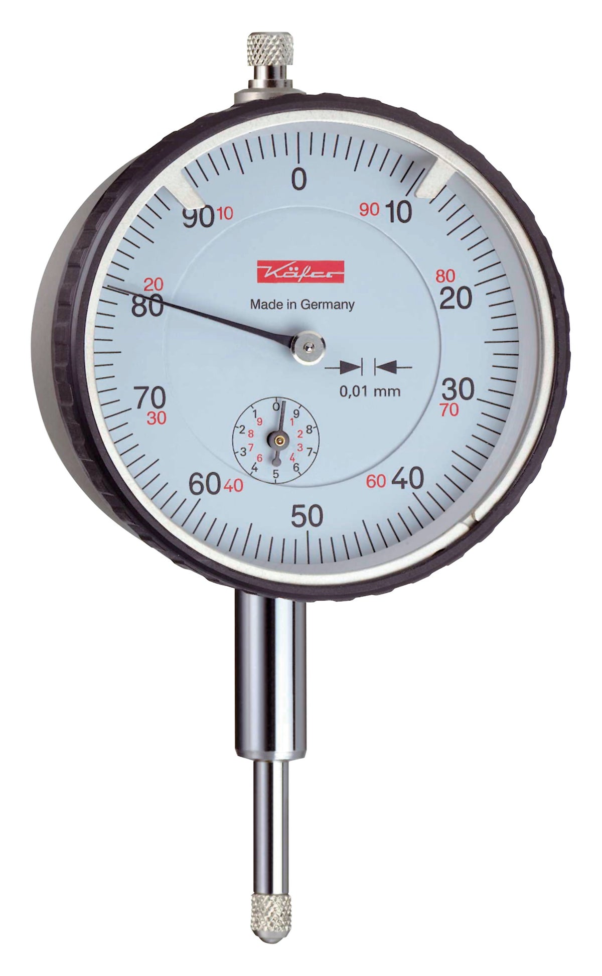 KÄFER Messuhr M2T links Messbereich 10 mm Ablesung 0,01 mm analog