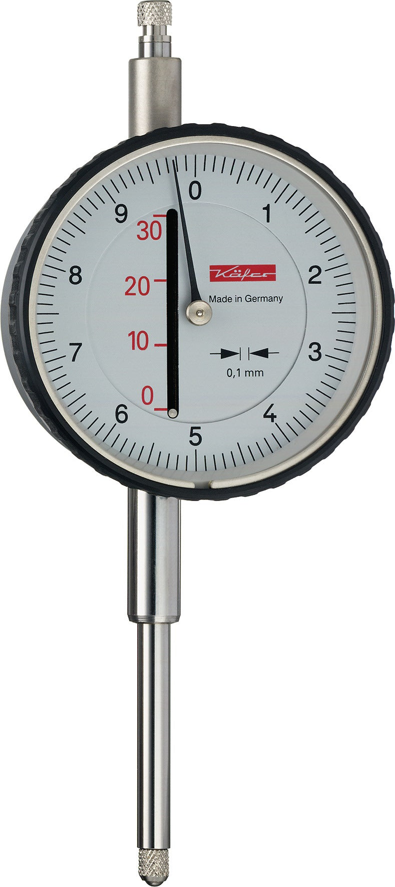 KÄFER Messuhr M 10A analog 10 mm Messbereich, Ablesung 0,1 mm, Präzisions-Messuhr