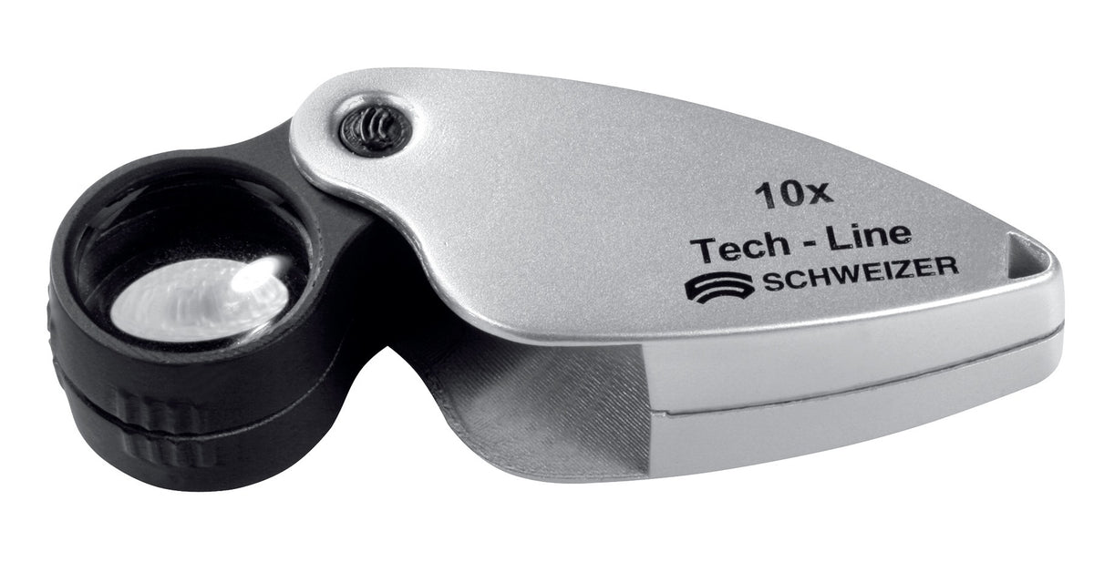Einschlaglupe Tech-Line von SCHWEIZER – 6-fach Vergrößerung, 22,8 mm Linse, Präzisionsoptik