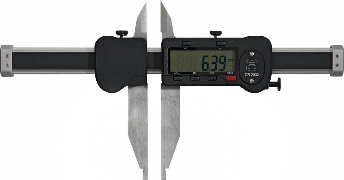 L & M Laser Und Messtechnik Werkstattmessschieber Light-Line 300 mm digital – Leichtmetall, ABS, PRESET