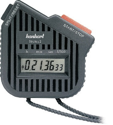 HANHART Stoppuhr Stratos 2 – Digitale Stoppuhr mit 1/100 Sek. Genauigkeit