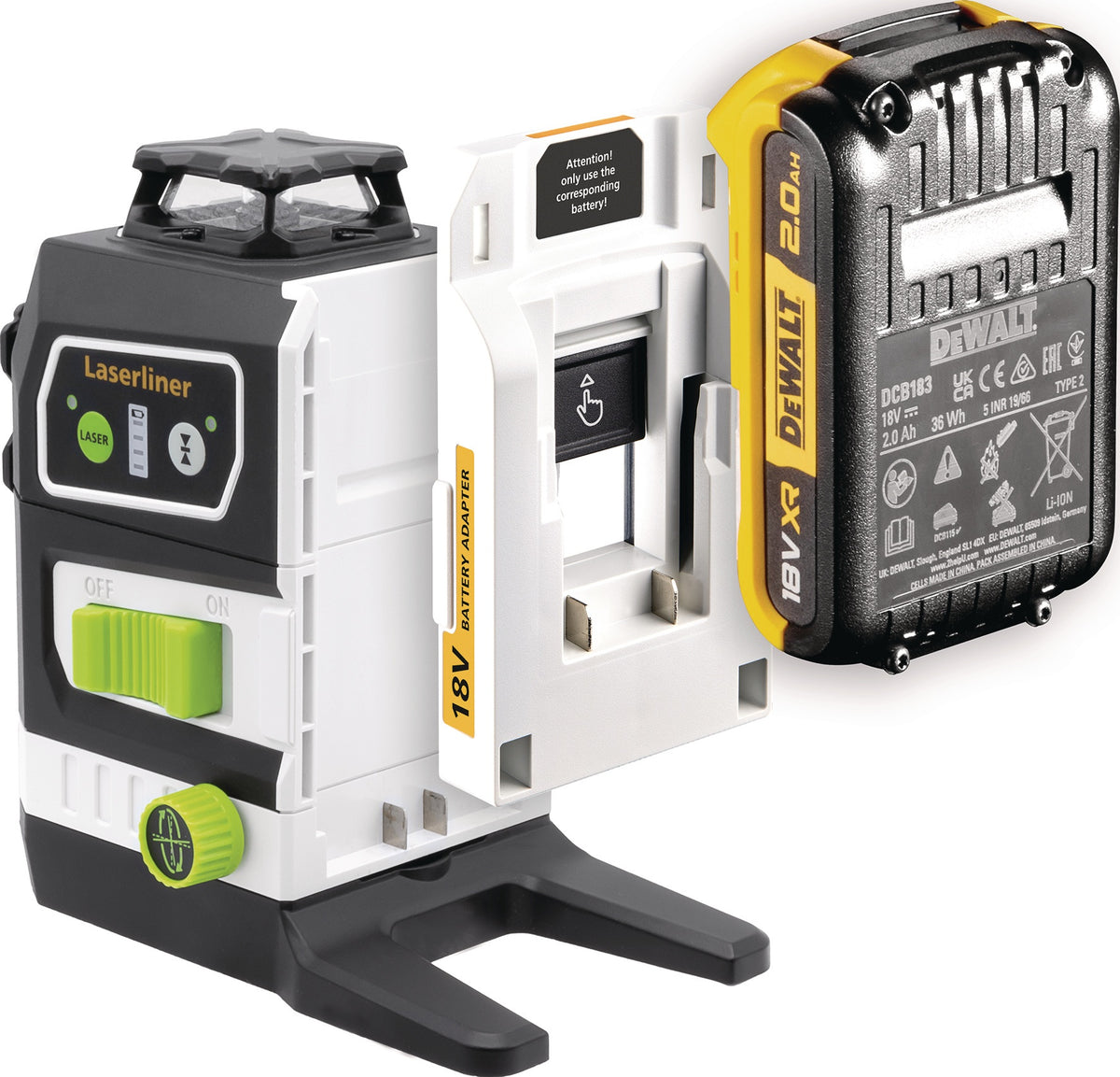 Akku-Adapter PowerAdapter Bosch Prof. von LASERLINER – 18V Kompatibilität