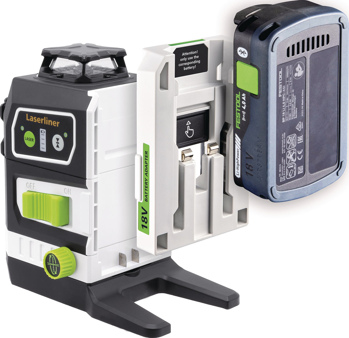 Akku-Adapter PowerAdapter Bosch Prof. von LASERLINER – 18V Kompatibilität