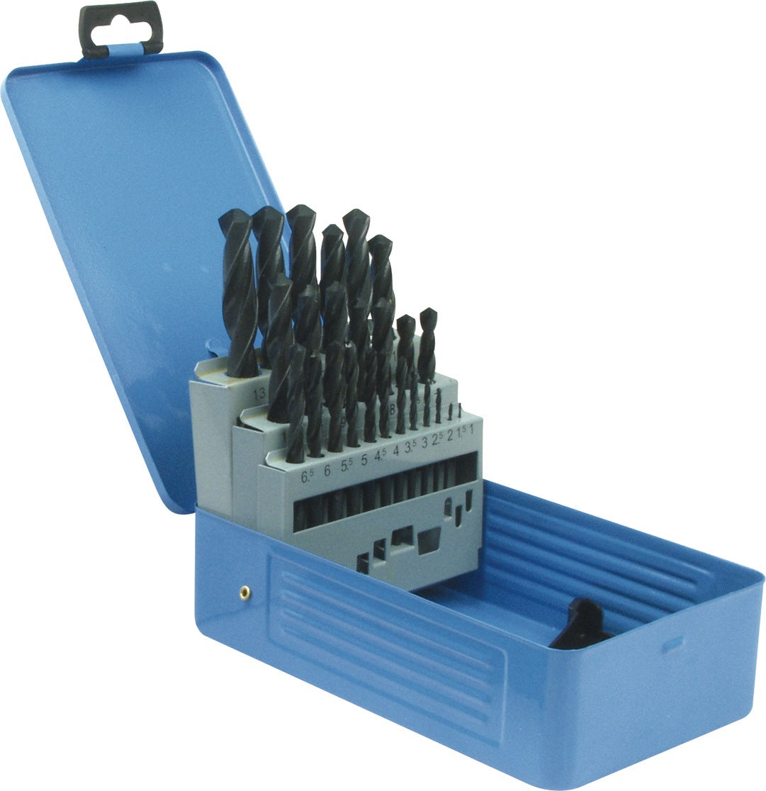 PTG Spiralbohrersatz DIN 338 Typ N HSS-R 19-teilig 1-10 mm Metallkassette