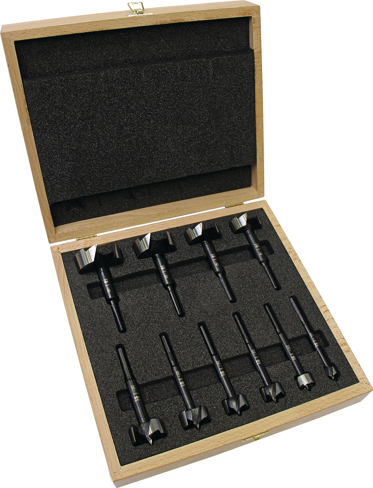 FISCH-TOOLS Forstnerbohrersatz BLACK SHARK PRO 5-tlg. Ø15-35mm für präzise Holzbohrungen
