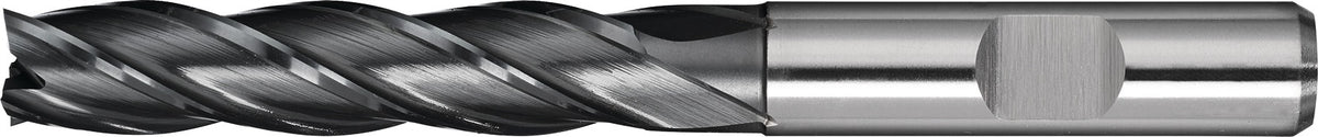PROMAT Schaftfräser DIN 844 Typ N HSS-Co PM ALCRONA Ø8 mm lang Z4 – für Stahl & INOX