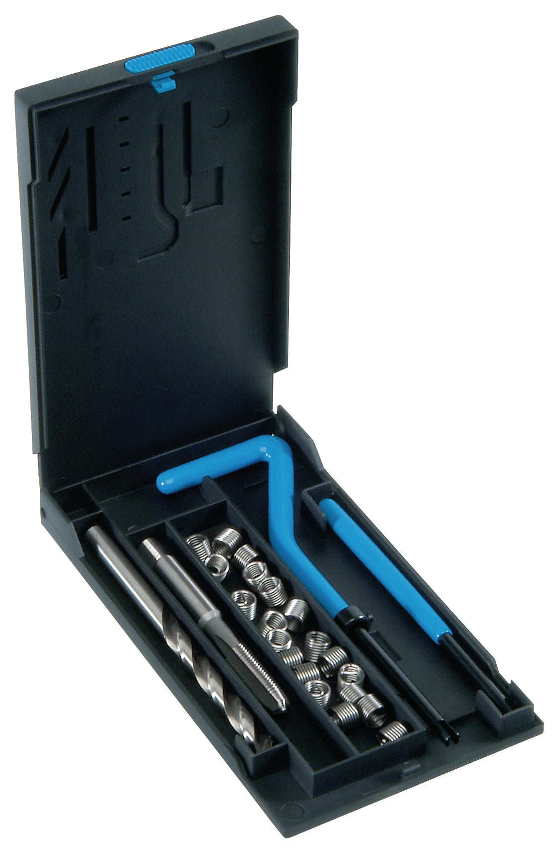 V-COIL Gewindereparatursatz M10x1 mm DIN 8140 mit 15 Gewindeeinsätzen aus rostfreiem Stahl
