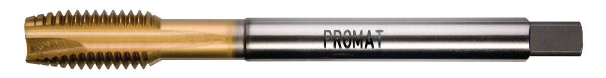 PROMAT Maschinengewindebohrer DIN 371B M3x0,5mm HSS-Co TiN 6H für Durchgangsgewinde