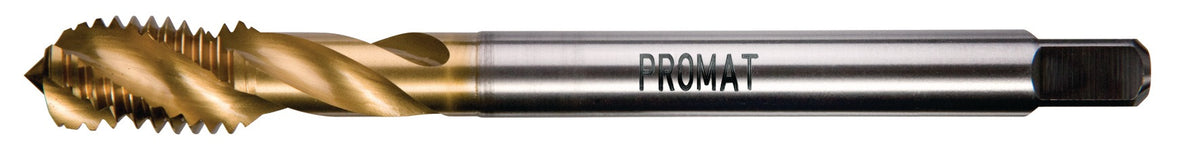 PROMAT Maschinengewindebohrer DIN 371C M3x0,5mm HSS-Co TiN 6H für Sacklochgewinde