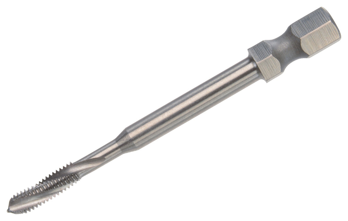 VÖLKEL Maschinengewindebohrer-Bit HSSE M3 x 0,50 mm mit 6,3 mm Sechskantschaft