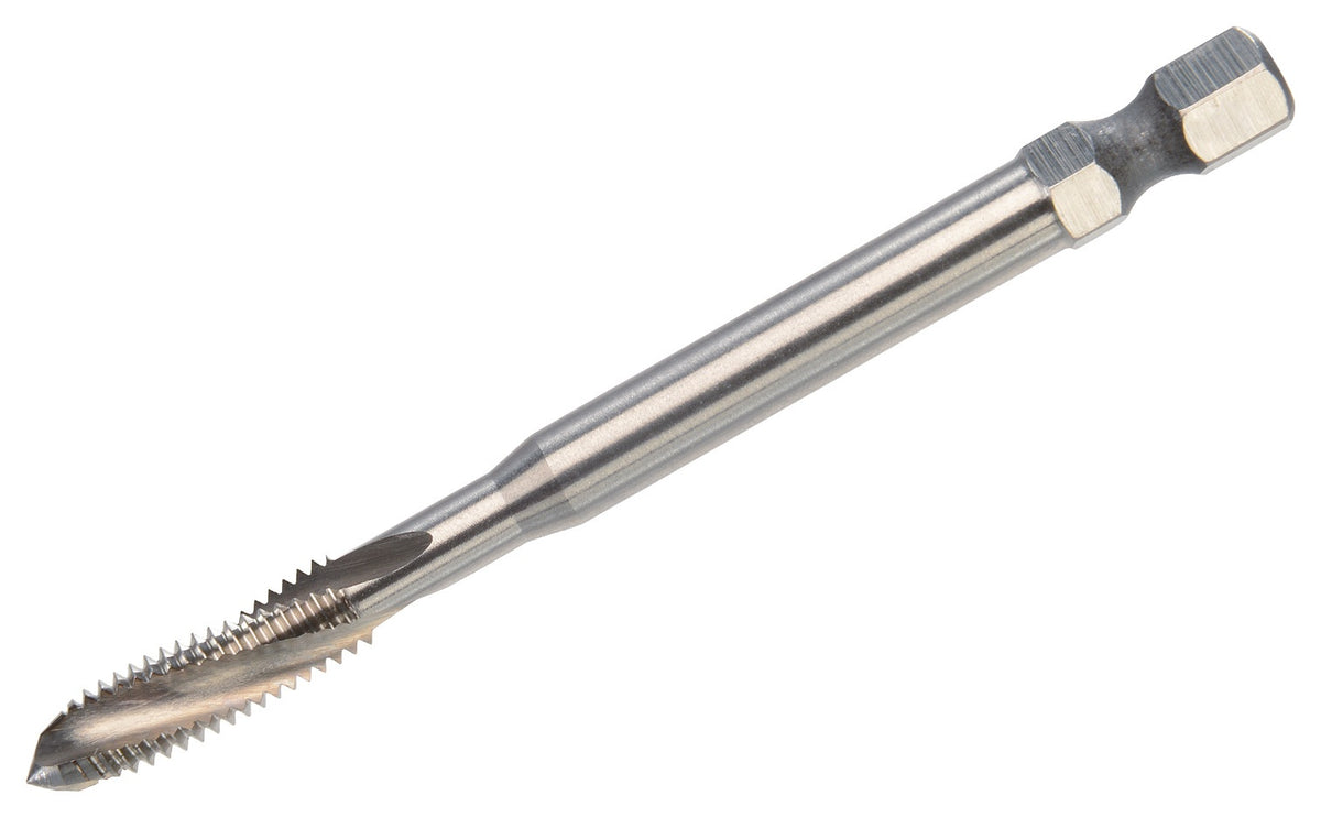 VÖLKEL Maschinengewindebohrer-Bit HSSE M3 x 0,50 mm mit 6,3 mm Sechskantschaft