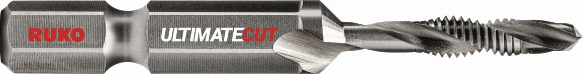 RUKO Kombigewindebohrer-Bit ULTIMATECUT M3 HSS mit FLOWSTEP®-Spitze und Sechskantschaft