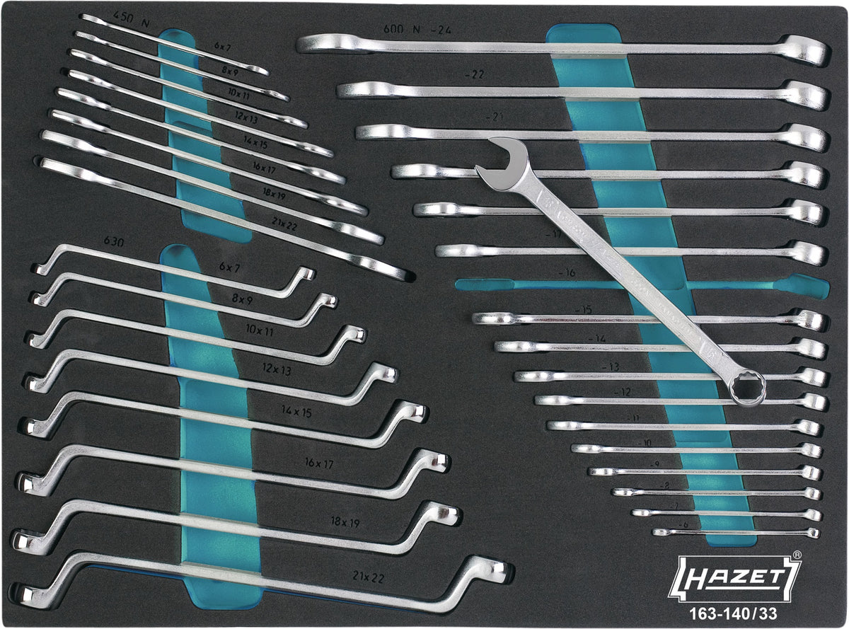HAZET Werkzeugwagen 179N-7/220 – 7 Schubladen, 220-teilig, 540 kg, Stahlblech blau