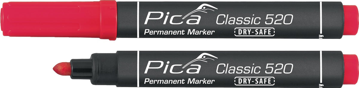 PICA Permanentmarker Classic schwarz mit Rundspitze 1-4 mm – 10 Stück