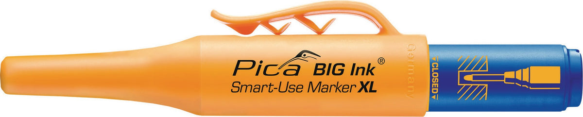 PICA BIG INK SMART-USE-MARKER XL Permanentmarker rot, Strichbreite 2-4 mm, Rundspitze, Tieflochmarker