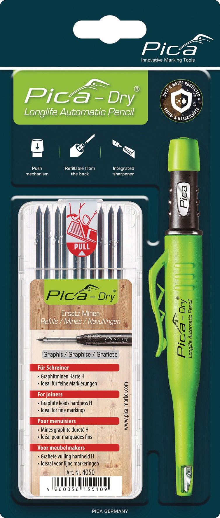 PICA Bau-/Tieflochmarker Pica-Dry sortiert inkl. Minenset 4000 871 844