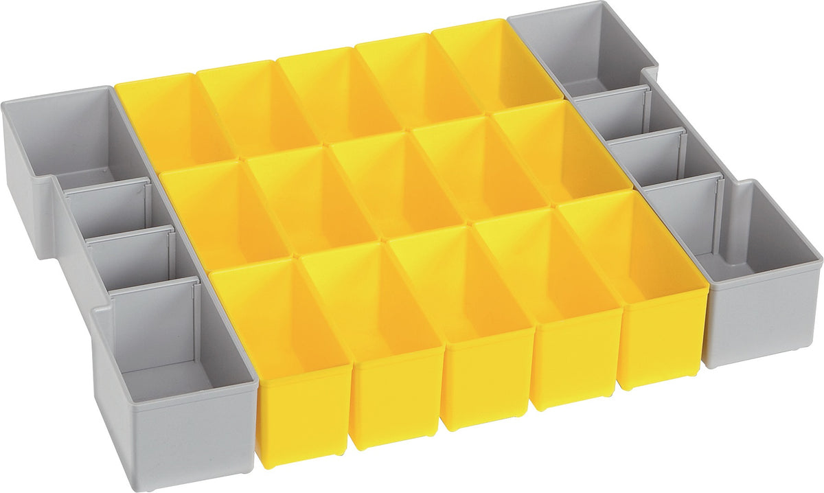 BS SYSTEMS Einteilungsset L-BOXX® K3 LB 102, 24 Fächer, grau, 378x313x65 mm