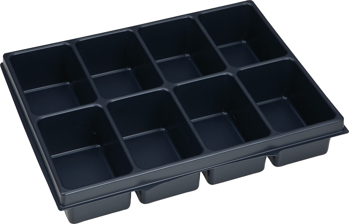 BS SYSTEMS Kleinteileeinsatz i-BOXX iB 72 mit 8 Mulden, 349 x 265 x 63 mm, Polystyrol
