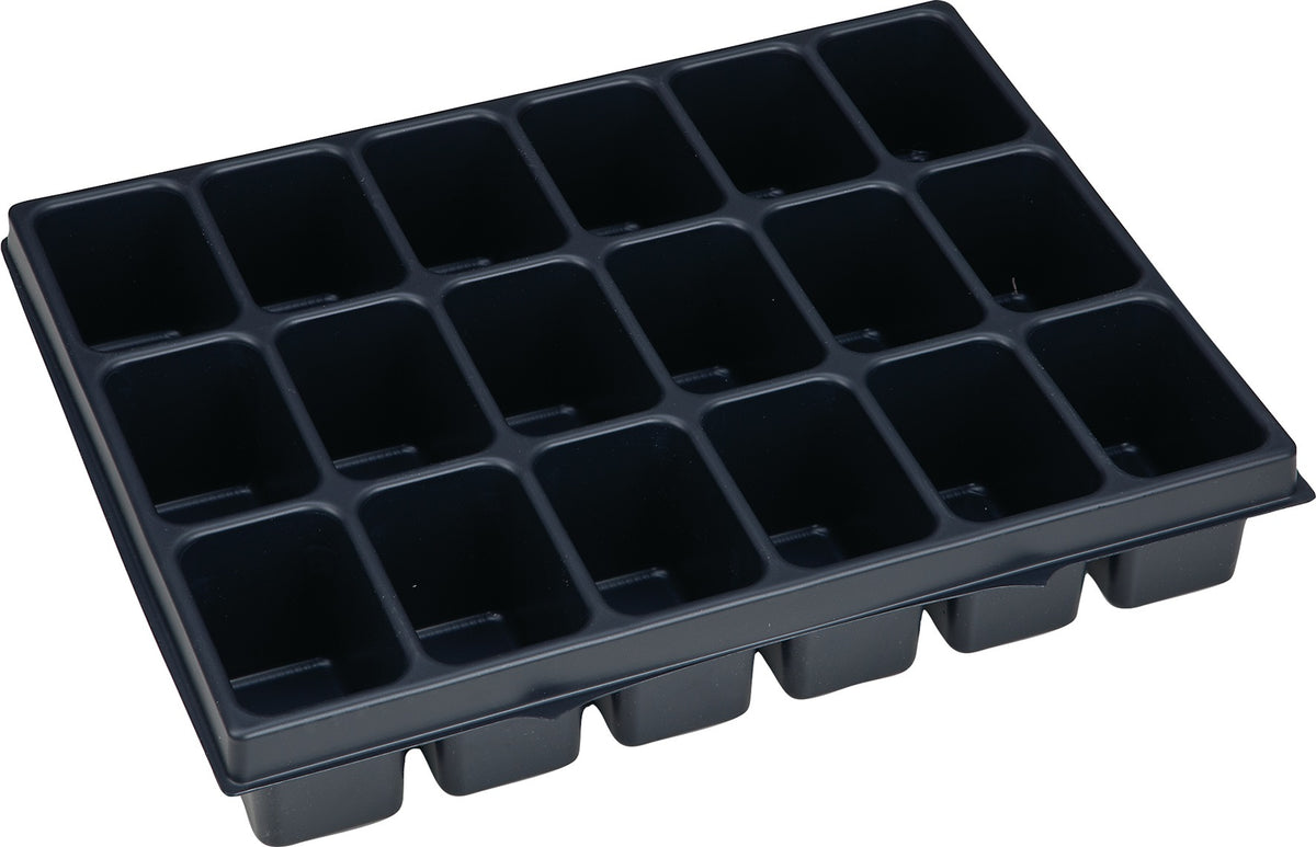 BS SYSTEMS Kleinteileeinsatz i-BOXX iB 72 mit 8 Mulden, 349 x 265 x 63 mm, Polystyrol