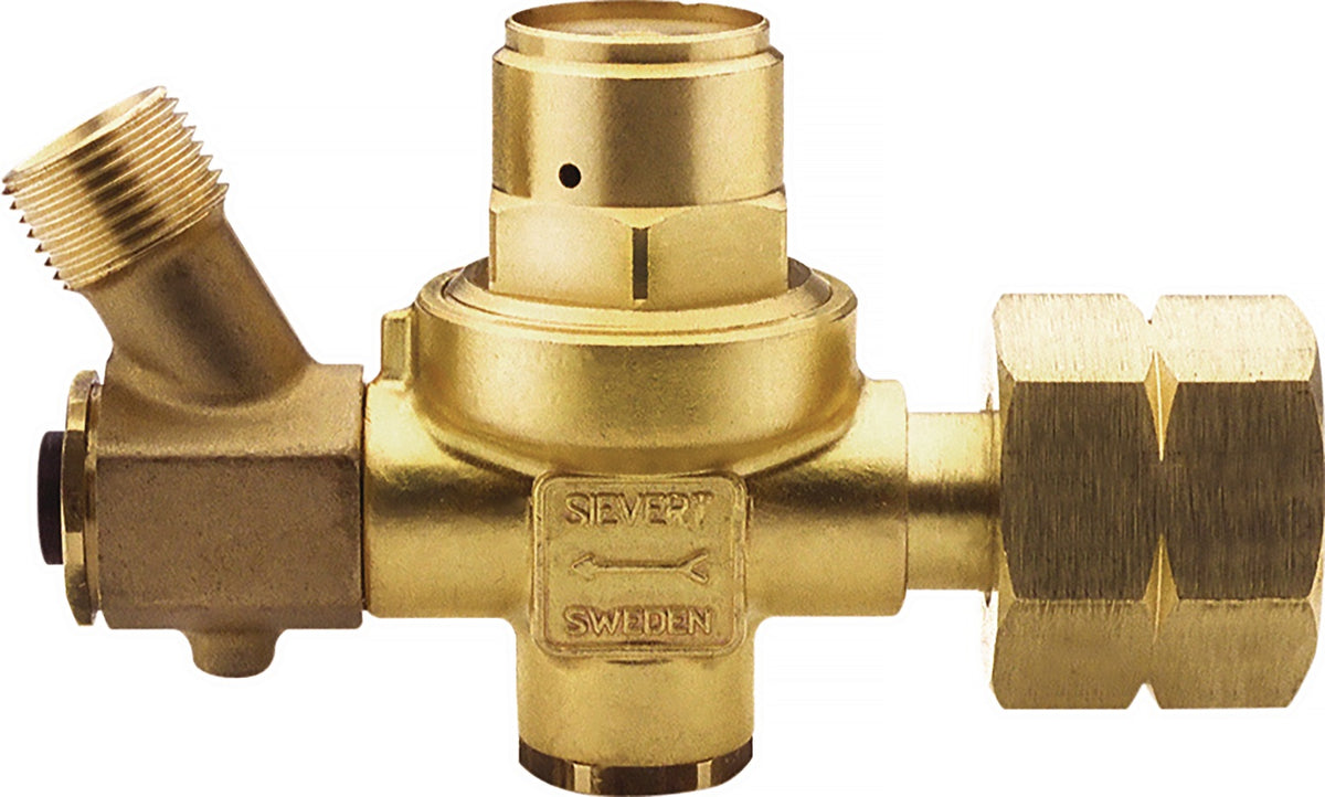 SIEVERT Propankleindruckregler 2 bar ohne Manometer – 4 kg/h, Schlauchbruchsicherung