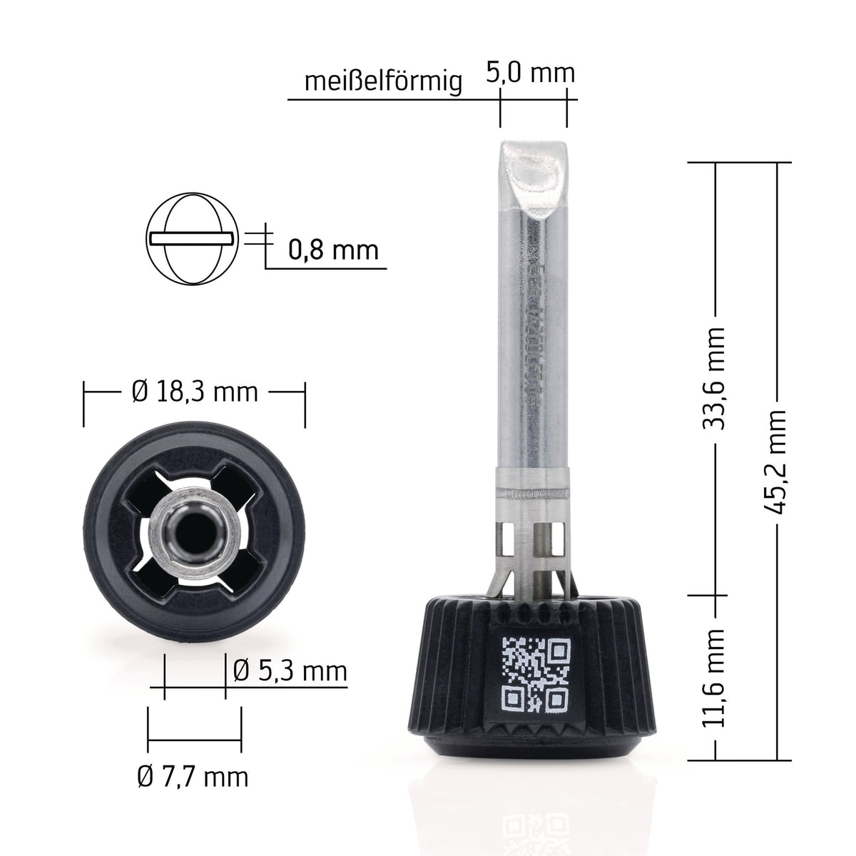 ERSA Lötspitze Bleistiftspitz B.0,4mm 0142SDLF04L/SB mit ERSADUR Beschichtung