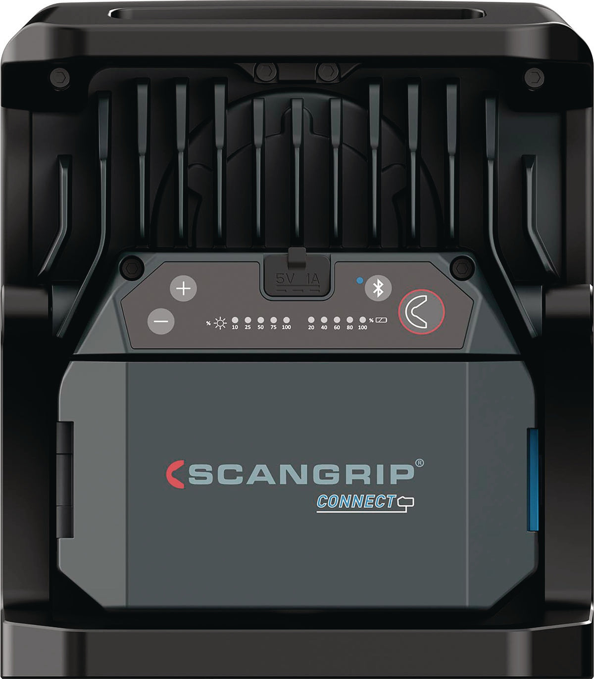 SCANGRIP LED-Strahler NOVA 2 CONNECT 16 W 200-2000 lm IP30 – Dimmbar, Powerbank, COB-LED