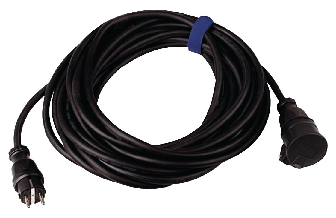 JÄGER DIREKT Schutzkontaktverlängerung 16A 250V 3x1,5mm² 20m H07RN-F schwarz IP44