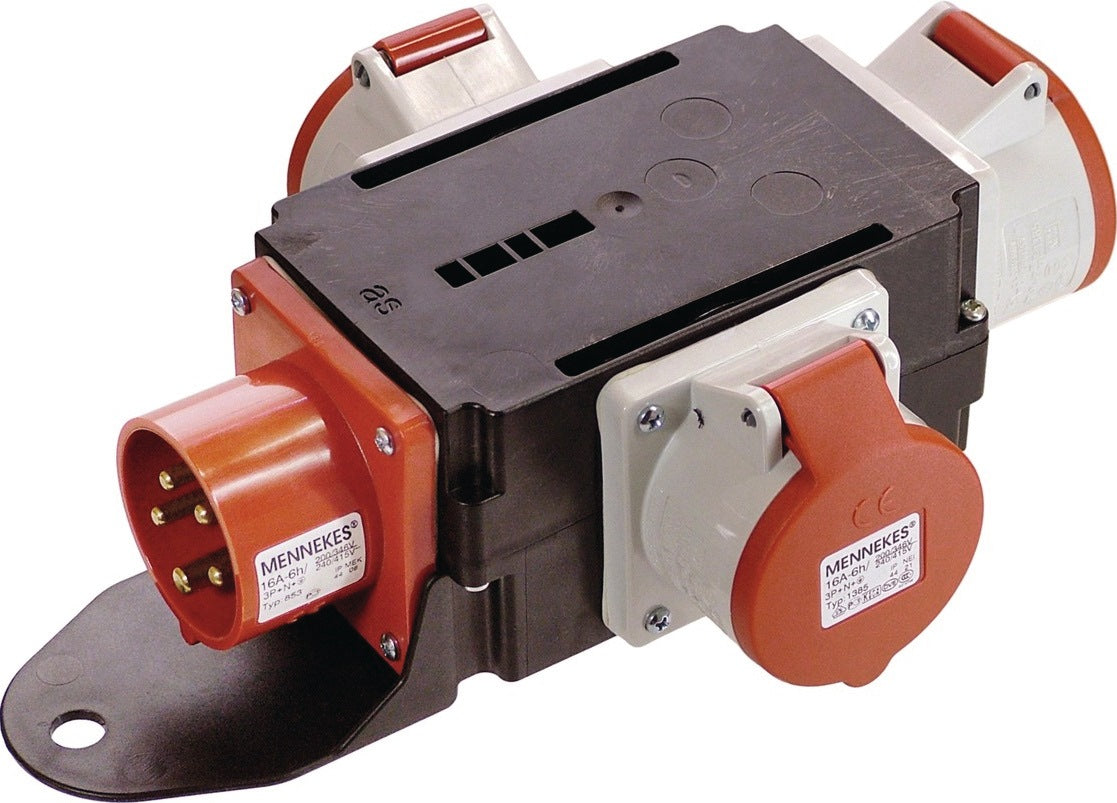 AS-SCHWABE CEE-Adapter MIXO SAAR 1xCEE-Stecker 400V 16A 5-polig IP44