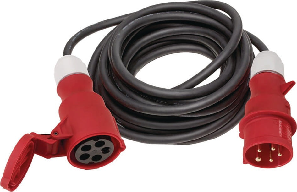 WEINGÄRTNER CEE-Verlängerung 16 A 400 V 10 m H07RN-F 5x1,5 mm² schwarz IP44