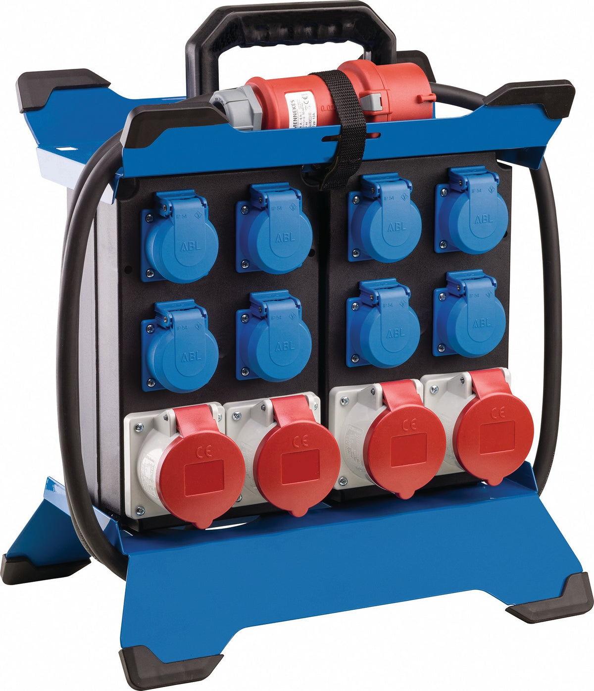 AS-SCHWABE CEE-Standstromverteiler STECKY DUO 1 mit CEE-Stecker 400V, 16 A – IP44